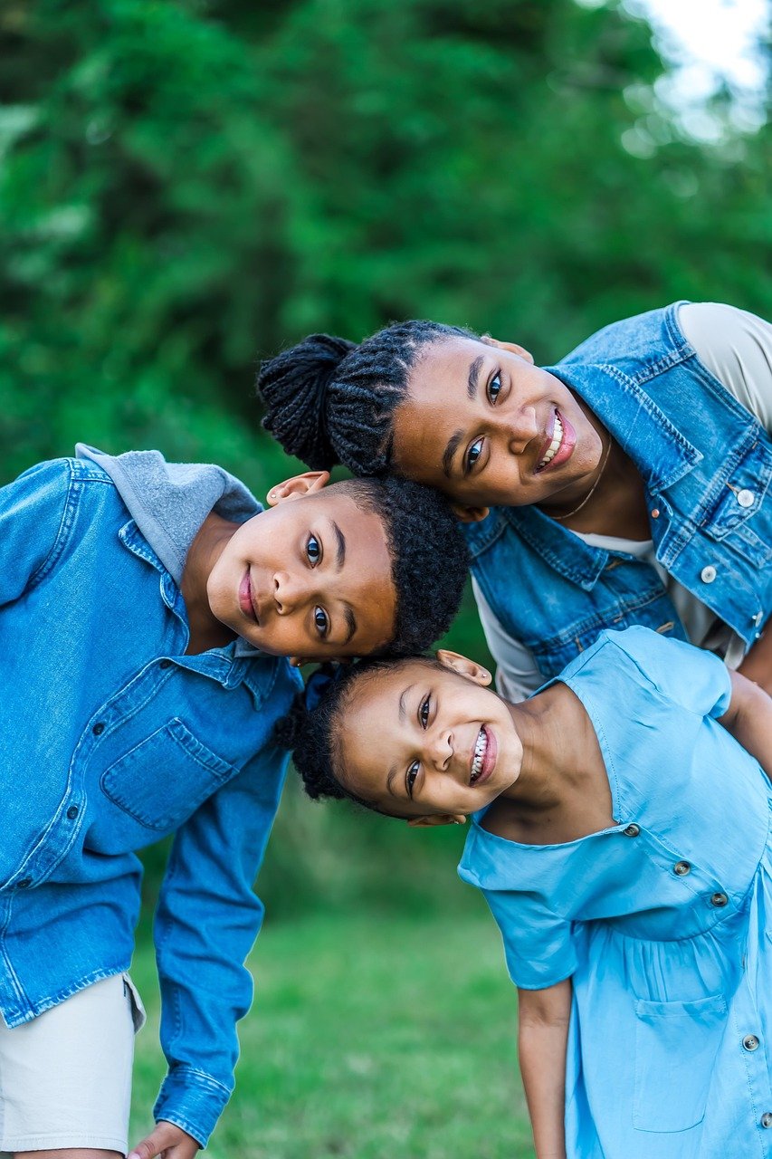 family, african-american kids, children, portrait, siblings, outdoors, family, siblings, siblings, siblings, siblings, siblings